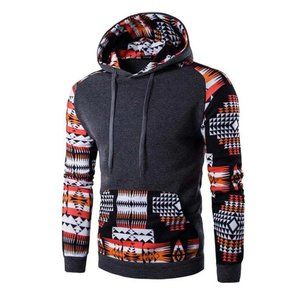 NEW! Men's Aztec Hoodie Pullover Size M/L